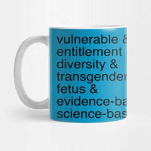 Seven forbidden words Mug